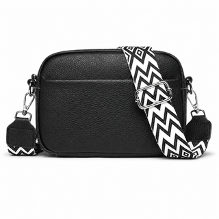 Émilienne – Shoulder Bag with Patterned Strap