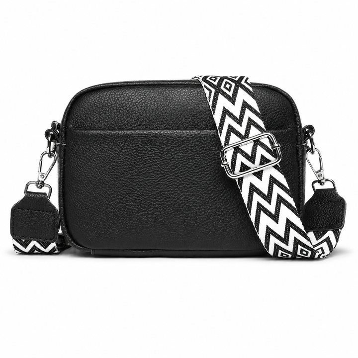 Émilienne – Shoulder Bag with Patterned Strap