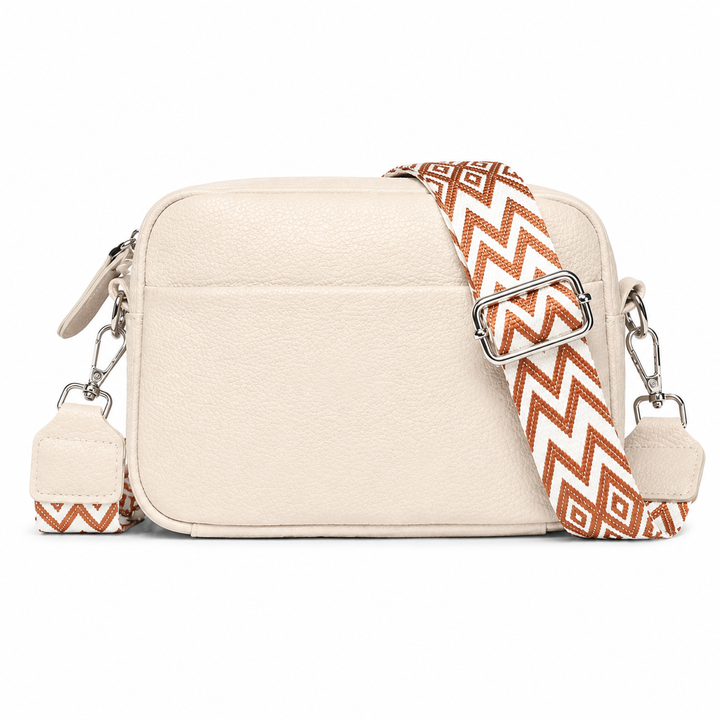 Émilienne – Shoulder Bag with Patterned Strap
