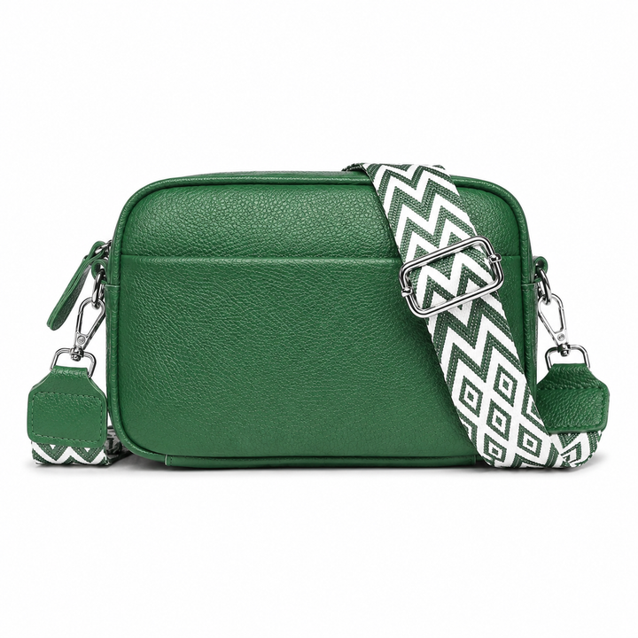 Émilienne – Shoulder Bag with Patterned Strap